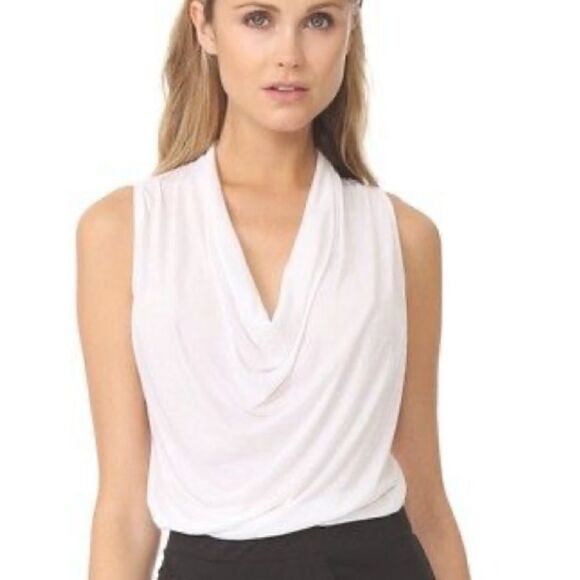 CK white cowl neck tank - Picture 1 of 3